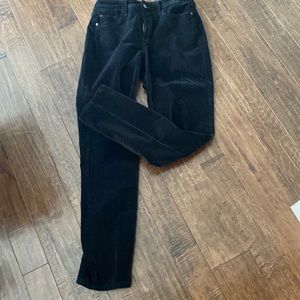 Black velveteen NY DJ jeans